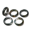 Natural Moss Agate Plain Band Ring RJEW-P044-01B-12-1