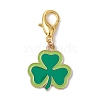 16Pcs 16 Styles Saint Patrick's Day Theme Alloy Enamel Pendant Decoration HJEW-JM02385-4