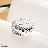 Alloy Spine Open Cuff Rings for Unisex PW-WG1D637-01-3