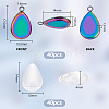   DIY Blank Teardrop Pendant Making Kits DIY-PH0021-48-2