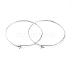 316 Surgical Stainless Steel Hoop Earring Findings X-STAS-J025-01F-P-2