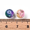 Baking Painted Glass Beads DGLA-S115-8mm-MS-4