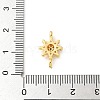 Brass Micro Pave Cubic Zirconia Connector Charms KK-U053-14G-3