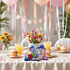50Pcs Heart Printed Organza Bags OP-TADJ0001-01J-7