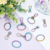   10Pcs Rainbow Color Alloy Swivel Clasps FIND-PH0006-66-6