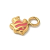 Ion Plating(IP) 304 Stainless Steel Enamel Charms STAS-G351-05G-03-2