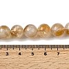 Heated Natural Citrine Beads Strands G-D323-A01-10mm-B-5
