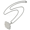Anti-Tarnish 201 Stainless Steel Arabic Elements Cloud Pendant Box Chain Necklaces LS-NJEW-D089-03P-2
