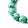 Dyed Natural Magnesite Beads Strands G-L617-D01-8mm-01-4
