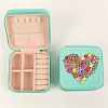 DIY Diamond Painting Heart Pattern Storage Box Kits DIAM-PW0010-28-2