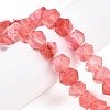 Cherry Quartz Glass Beads Strands G-T138-30-1