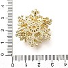 Snowflake Rotatable Brooches for Women JEWB-B023-01G-4