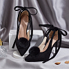 Faux Mink Fur Shoe Decorations AJEW-WH0518-96-5