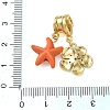 Brass Micro Pave Clear Cubic Zirconia Pendants KK-CBA74BF-14G-01-3