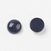 Natural Black Agate Cabochons G-BA8x4-2