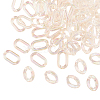 100Pcs 2 Styles Transparent Acrylic Linking Rings OACR-CJ0001-17-3