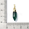 Natural Dyed & Heated Green Onyx Agate Pendants G-NH0001-02G-02-3