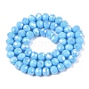 Electroplate Glass Beads Strands LS-EGLA-A044-P8mm-B08-3