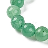 Natural Green Aventurine Beads Stretch Bracelets BJEW-I319-01C-3