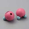 Wood European Beads WOOD-WH0029-69A-2