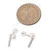 Natural Pearl Ear Studs EJEW-P286-18P-3