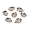 Tibetan Style Alloy Pendant Cabochon Settings TIBEP-0581-AB-LF-1
