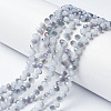 Electroplate Glass Beads Strands EGLA-A034-J2mm-F05-1