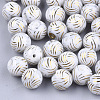 Electroplate Glass Beads EGLA-S178-09D-1