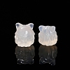 Natural Yan Yuan Agate Carved Nine-Tailed Fox Beads PW-WGF640A-01-4