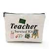 Teachers' Day Cotton Linen Cosmetic Bag PW-WG62416-02-1