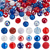 100Pcs Round Acrylic & ABS Plastic Imitation Pearl Beads OACR-GA0001-31-1