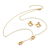 304 Stainless Steel Jewelry Set SJEW-V001-01G-3
