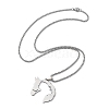 304 Stainless Steel Pendant Necklaces for Women NJEW-U021-07P-4