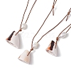 Summer Beach Natural Cultured Freshwater Pearl & Natural Shell Pendant Necklaces NJEW-JN05100-03-1