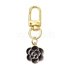 Flower Alloy Enamel Pendant Decorations HJEW-JM02691-02-2