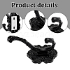 6Pcs Aluminum Wall Mounted Hook Hangers ODIS-JOY0001-02B-4