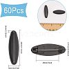 CHGCRAFT 60Pcs Plastic Oval Lapel Pins JEWB-CA0001-21-2