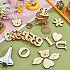 DIY Wood Alphanumeric Sticker Crafts DIY-WH0302-94-4