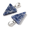 Natural Blue Spot Jasper Pendants G-B127-04P-04-3