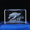 3D Laser Engraving Animal Glass Figurine LS-DJEW-R013-01D-1