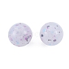 Marbled Stone Style Opaque Acrylic Beads OACR-G009-01C-2