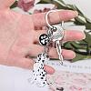 WEWAYSMILE Dog Keychain Car Keychain Pet Pendant Key-Ring Lovely Dog Key-ring Portable Metal Keychain Gift for Pet Lover Birthday Puppy Theme Party Supplies (Dalmatians) JX807A-4