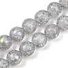 Crackle Czech Pressed Glass Beads GLAA-I061-17-1