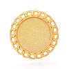 Adjustable Alloy & Iron Bezel Cup Ring Base with Rotatable Tray MAK-T012-14G-2