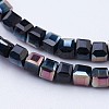 Electroplate Glass Beads Strands LS-EGLA-F121-HP-A03-3