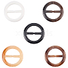 20Pcs Resin Tri-Glide Adjuster Buckles FIND-GF0008-12G-1