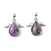 Natural Amethyst Pendants G-C114-05P-02-1