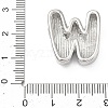 Brass Initial Beads KK-B167-27P-01W-3