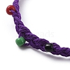 Waxed Polyester Cord Braided Bead Bracelets BJEW-JB04792-04-3