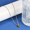 Ion Plating(IP) 304 Stainless Steel Pendant Necklaces NJEW-R050-01G-03-3